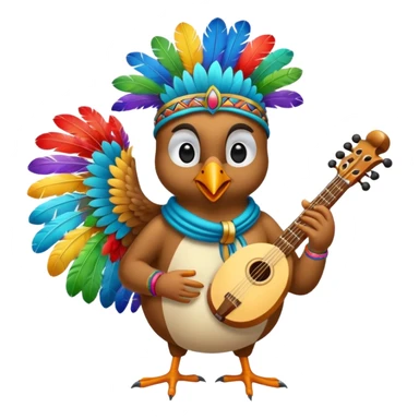 bird Musician sticker