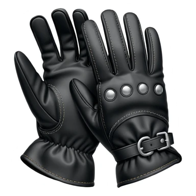 guantes negros hipica sticker