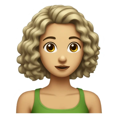 sou uma menina criança pele bege claro  com um coelho.olhos verde claro cabelo castanho ondulado no ombro  sticker