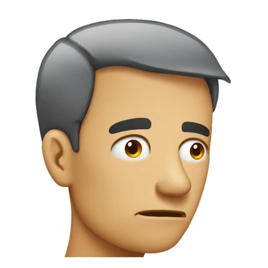 hand on head disappointed emoji sticker