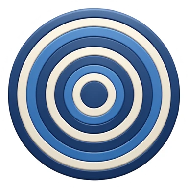 blue target sticker