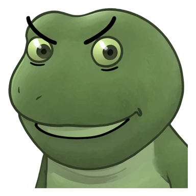 Someone making a heh face  sticker