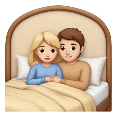 intimate moment on the bed sticker