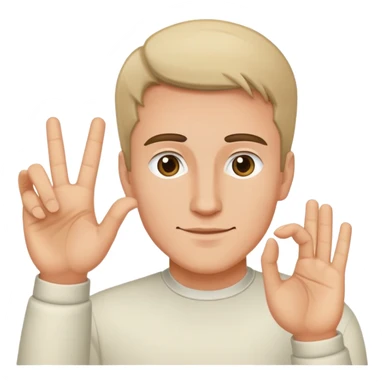 un bonhomme qui fait le signe jul sticker