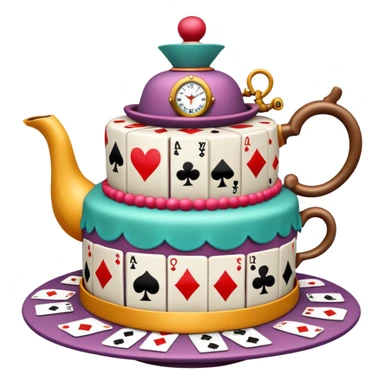 Mad hatter’s birthday cake sticker