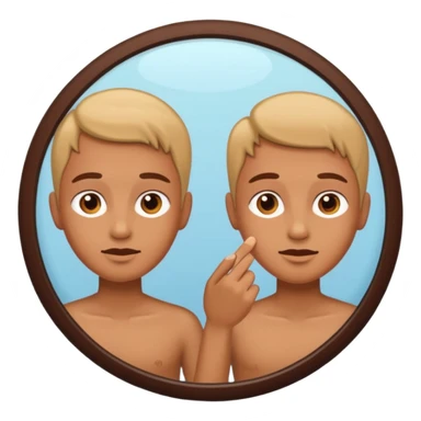 i look in the mirror sticker