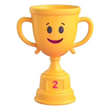 second place cup sticker