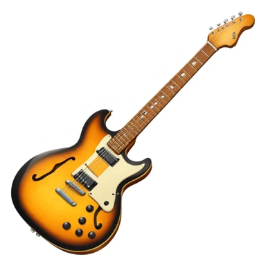 Electric guitar 1950s retro  sticker
