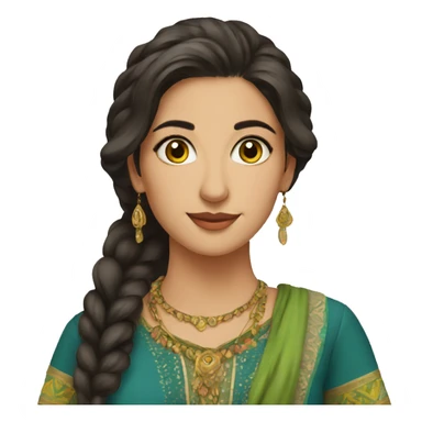 a beautiful kurdish women sticker