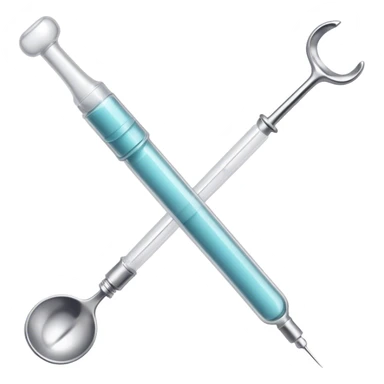 Syringe and spoon sticker
