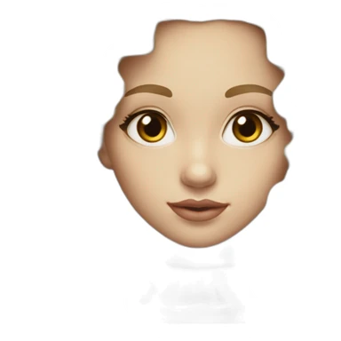 pale-skin-long-curly-dark-blonde-hair-brown-eyes-big-lips-small-eyes sticker