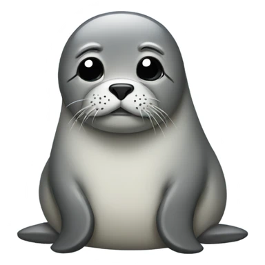 Sad seal sticker