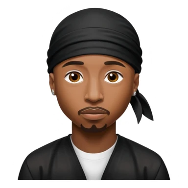 2Pac only face and durage sticker