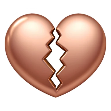 rose gold heart double heart shape sticker