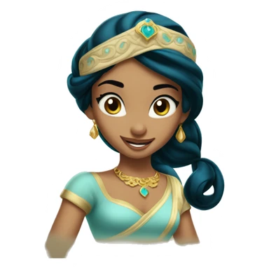 Beautiful princess jasmine from alladin  sticker