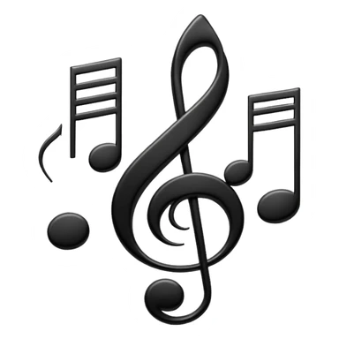 music notes sticker