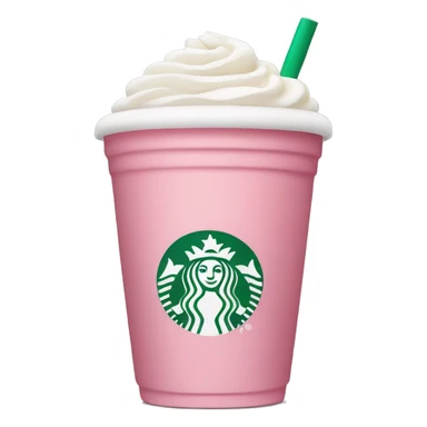 starbucks cup pink drink with cold foam sticker
