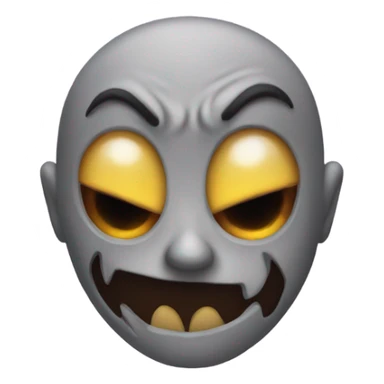 Scary cursed emoji sticker