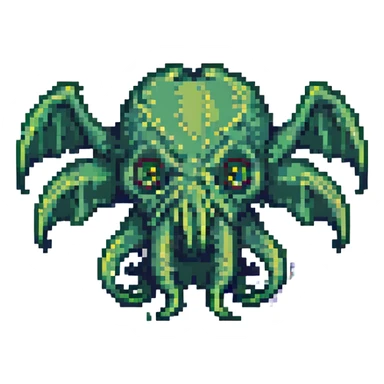 Cthulhu scared sticker
