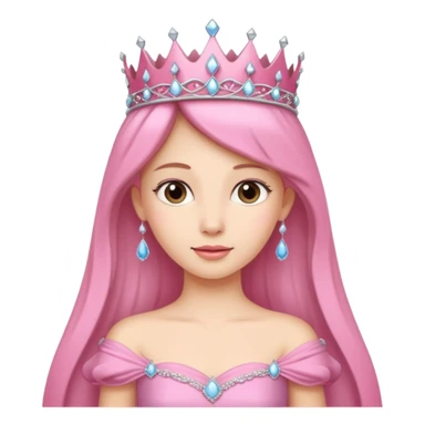 Pink princess sticker