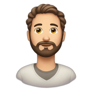 Pregnant man beard sticker