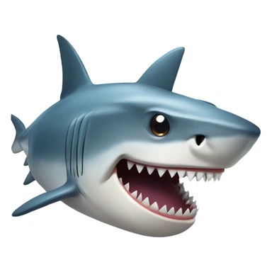 Shark with big teeth  sticker