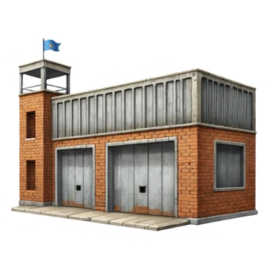 military warehouse sticker