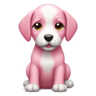 Pink puppy sticker