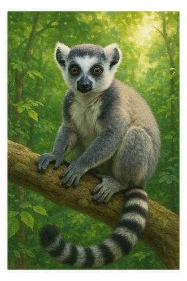 Lemur sticker