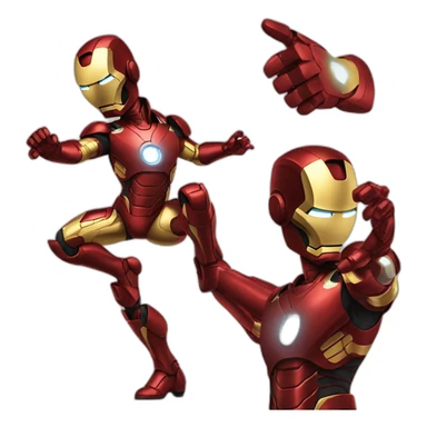 Iron man dancing sticker