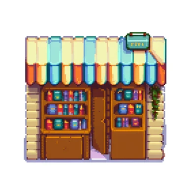 book store front sticker