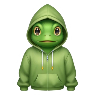 Frog with hoodie  sticker