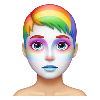 Corazón arcoíris  sticker