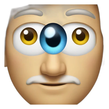 Tim cook with star eyes sticker
