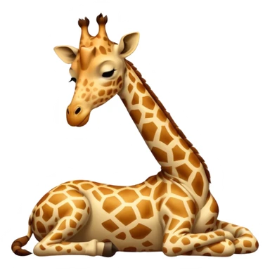 SLEEPING GIRAFFE sticker