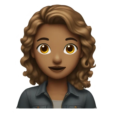 A girl video editing rgb studio sticker