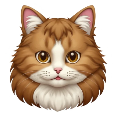 Cat wearing a toupee sticker