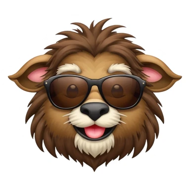 gnu with sunglasses sticker