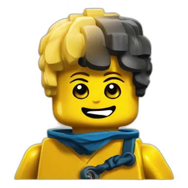 lego yellow brick sticker