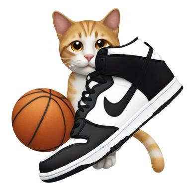 Cat using Nike Dunk  sticker
