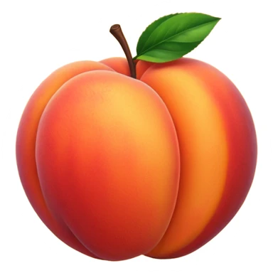 Peach sticker