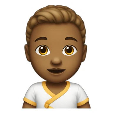 Bébé avec tétine sticker