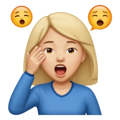 girl wake up sticker