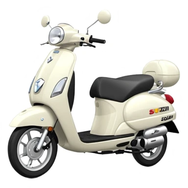  New Suzuki access 125 white emoji sticker