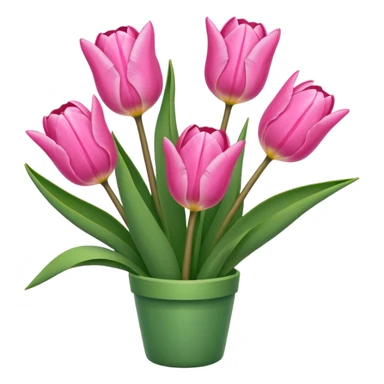 Pink tulips sticker