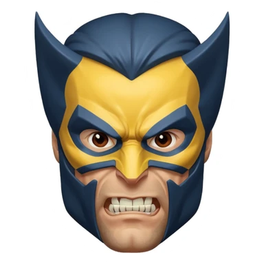 Wolverine with mask sticker