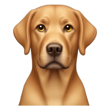 labrador-head- ginger sticker