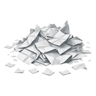 papers scattered on the floor sticker