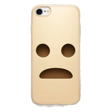 iPhone with beige checkered case sticker