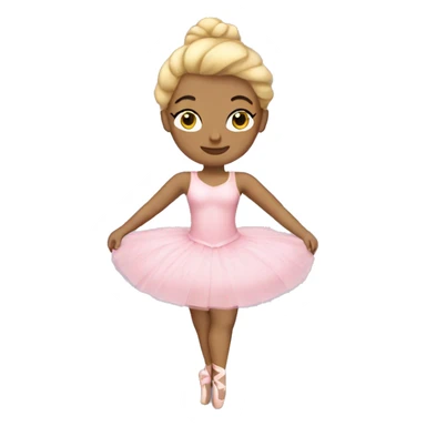curvy blonde ballerina sticker